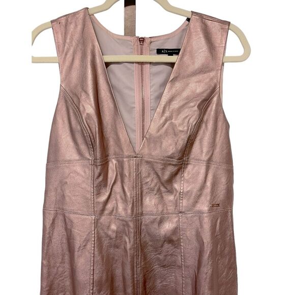 A|X Armani Exchange Faux Leather Dress-Size 10 - Picture 9 of 13